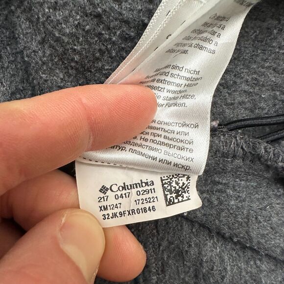 Columbia Steens Mountain Fleece Jacket Mens Dark Gray Full Zip Pocket Outdoor - Picture 6 of 9